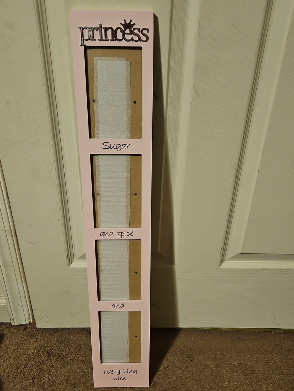 Princess Pink Multi-Photo Frame  "Sugar and spice"